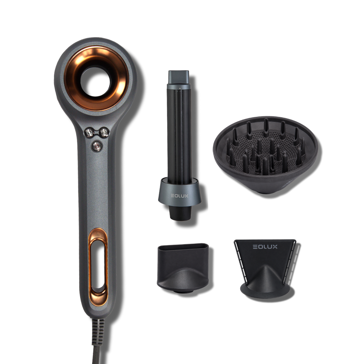 EOLUX Multi‑Styler Iónico — Colección Bronce