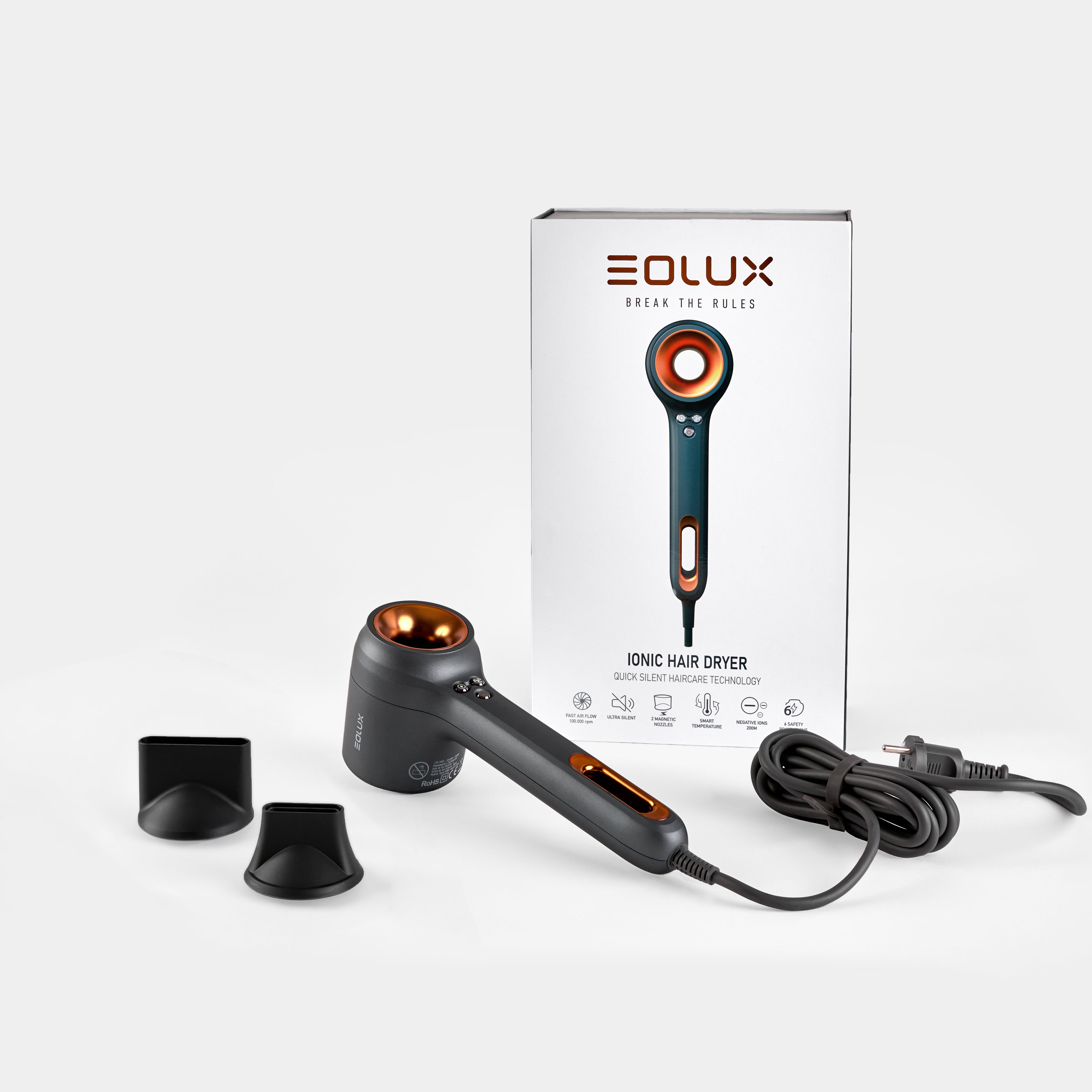 EX02 Ionic Hair Dryer in Bronze – EOLUX