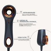 Secador de Pelo Iónico EX01 en Bronce