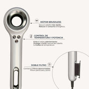 Secador de Pelo Iónico EX02 en Perla