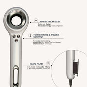 Ionic Hair Dryer EX02 in Pearl